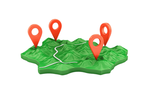 Topographic Route Map